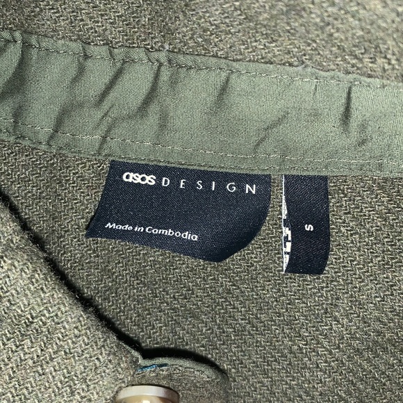 Asos Oversized Boxy fit wool-mix Shirt - Picture 3 of 7